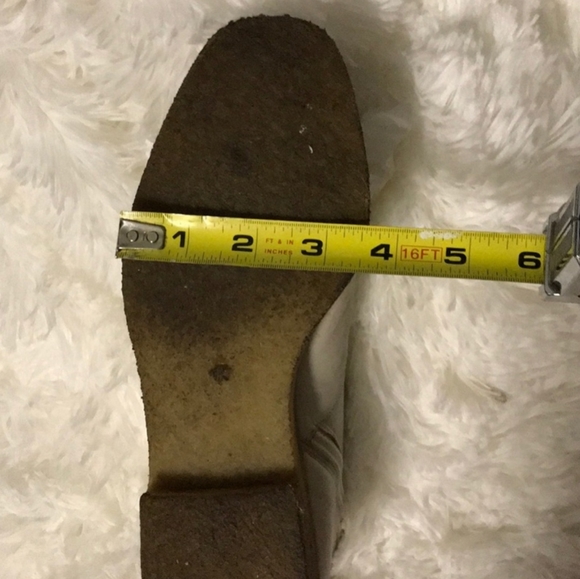 Bally Moto Combat Boots Leather and Fur Off White Size 7 - Picture 7 of 8